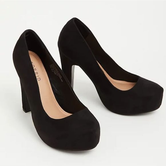torrid Shoes - Torrid Black Platform Pump Size 8.5WW